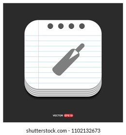 Cricket Bat Icon