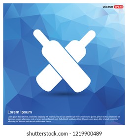 Cricket Bat Icon - Free vector icon