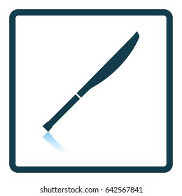 Cricket bat icon. Shadow reflection design. Vector illustration.