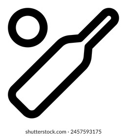 Cricket Bat icon for web, app, infographic, etc