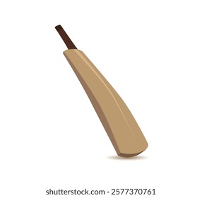 Cricket Bat Illustrations, Equipment Cricket Bat With Premium Vector.Cricket Bats Isolated Vector Set, Cricket Sports Elements