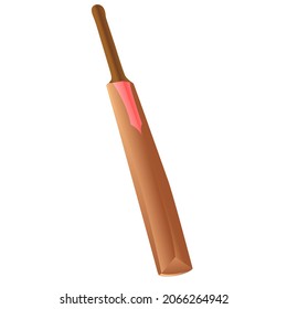 cricket bat simple illustration vector clipart