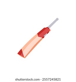 Cricket Bat, Sport Equipment Vector Illustration Isolated