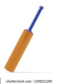 cricket bat for a sports game stock vector illustration isolated on white background