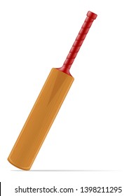 cricket bat for a sports game stock vector illustration isolated on white background
