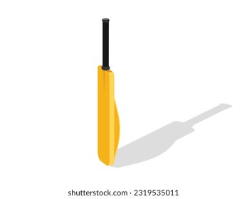 A cricket bat vector icon is a simplified graphical representation of a cricket bat, which is a key equipment used in the sport of cricket.