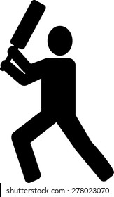 Cricket Batsman pictogram