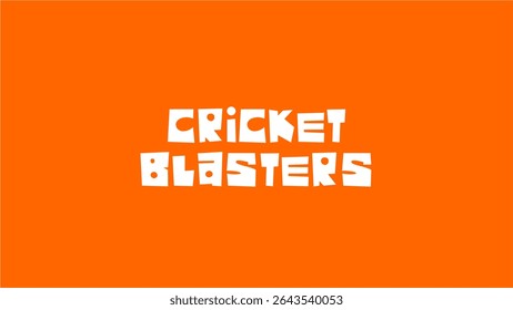 Cricket Blasters Sports Logos Vector