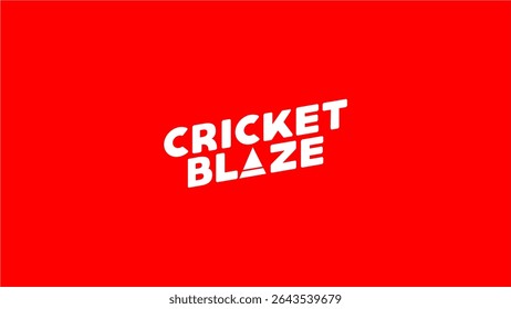 Cricket Blaze Sports Logos Vector
