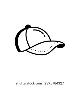 Ilustración del vector de icono de Cricket Cap