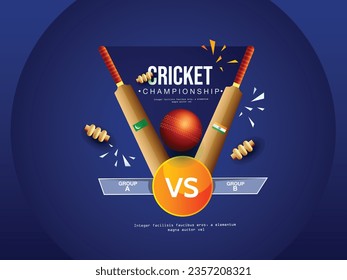 Cricket Championship Concept With Participating Team India VS Pakistan .