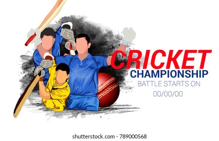 Cricket Championship Playing Cricket Stock Vector (royalty Free 