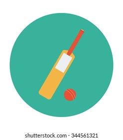 Cricket Colored Vector Icon
