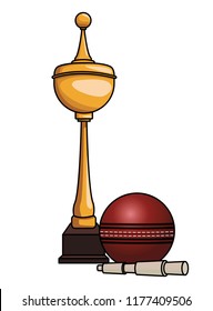 Cricket cup with ball