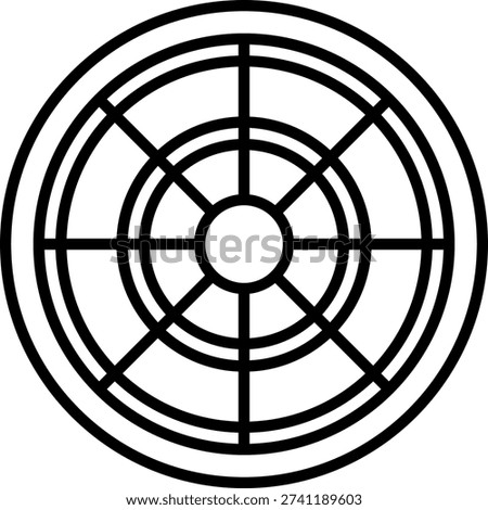 Cricket Darts Game Line Icon Vector