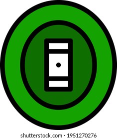 Icono del campo de cricket. Contorno de negrita editable con diseño de relleno de color. Ilustración vectorial.