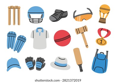 cricket flat doodle good for icon, pattern, element design, background, etc Stock Vector