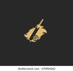 Cricket forever icon, vector illustration