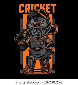 Cricket Game Illustration