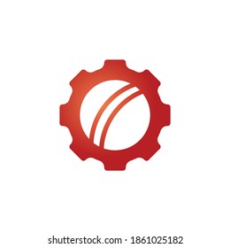 Cricket gear vector logo design template.	