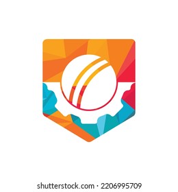 Plantilla de diseño del logotipo vectorial de los equipos de cricket.	