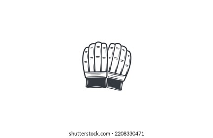 Cricket Glove vector logo design