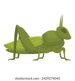 Cricket grasshopper icon cartoon vector. Animal insect. Amusing creature