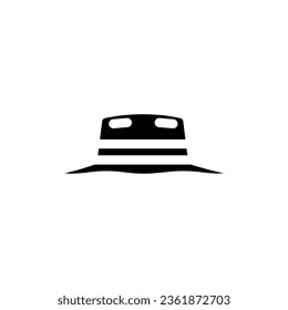 cricket hat cap glyph icon vector. cricket hat cap sign. isolated symbol illustration