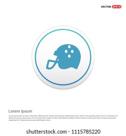 Cricket Helmet Icon Hexa White Background icon template - Free vector icon