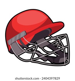 cricket helmet illustration vector isolated