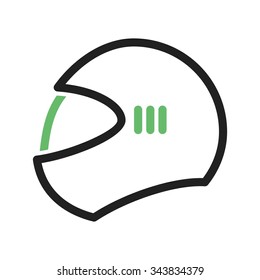 Cricket, helmet, player icon vector image. Can also be used for fitness and sports. Suitable for web apps, mobile apps and print media.