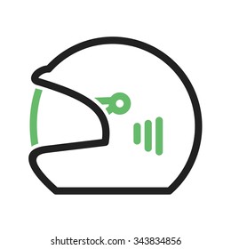 Cricket, helmet, player icon vector image. Can also be used for fitness and sports. Suitable for web apps, mobile apps and print media.