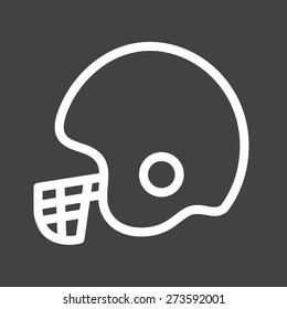 Cricket, helmet, player, wicket keeper icon vector image. Can also be used for sports, fitness, recreation. Suitable for web apps, mobile apps and print media.