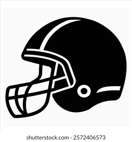 cricket helmet vector design. logo type silhouette design