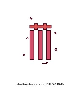 Cricket icon design vector