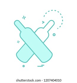 Cricket icon design vector