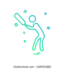 Cricket icon design vector