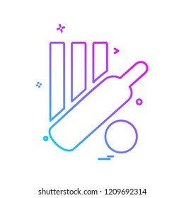 Cricket icon design vector