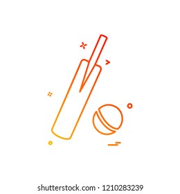 Cricket icon design vector