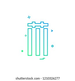 Cricket icon design vector