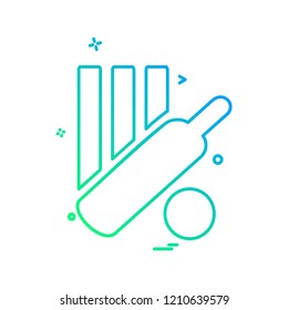 Cricket icon design vector