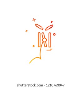 Cricket icon design vector