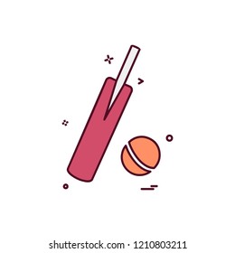 Cricket icon design vector