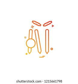 Cricket icon design vector