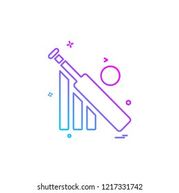 Cricket icon design vector