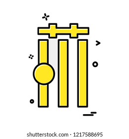 Cricket icon design vector