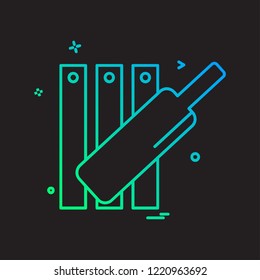 Cricket icon design vector
