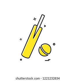 Cricket icon design vector