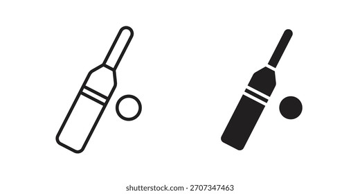 Cricket icon. flat and stroke style Collection. simple symbol