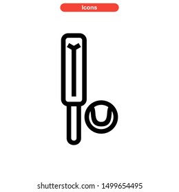 cricket icon isolated sign symbol vector illustration - high quality black style vector icons
